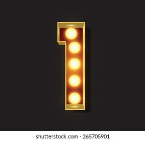 Marquee Light Letter - Vector - 1