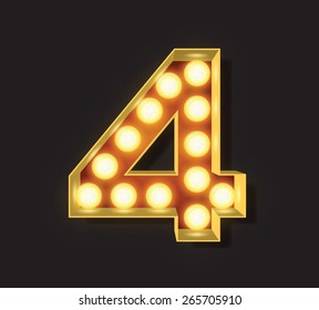 Marquee Light Letter - Vector - 4