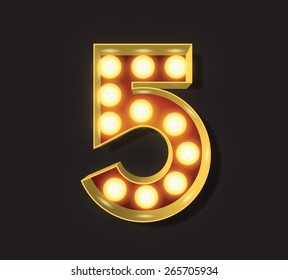 Marquee Light Letter - Vector - 5