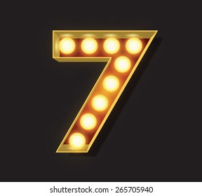 Marquee Light Letter - Vector - 7