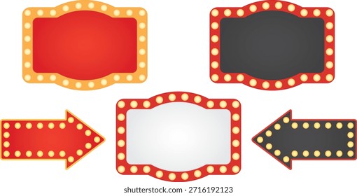 Conjunto de marco de signo de luz de carpa