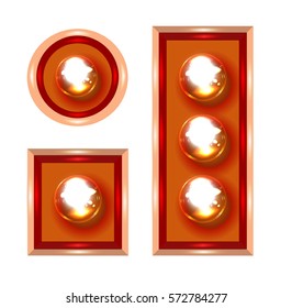 Marquee lights vector illustration