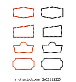 Marquee teken monogram frame, Wedding Marquee Sign Template, Light Box Frame Clipart