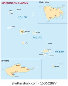 Marquesas Islands Map