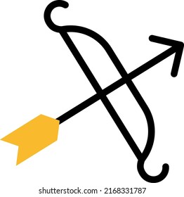 Flechas de matrimonio, ilustración, vector sobre un fondo blanco.