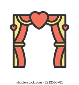 Marriage Ceremony icon vector image. Can also be used for Physical Fitness. Suitable for mobile apps, web apps and print media.