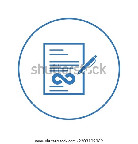 Marriage certificate document icon | Circle version icon |