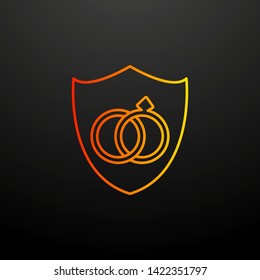 marriage contract nolan icon. Elements of insurance set. Simple icon for websites, web design, mobile app, info graphics