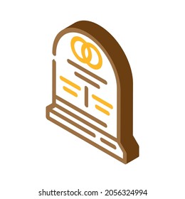 marriage dead isometric icon vector. marriage dead sign. isolated symbol illustration