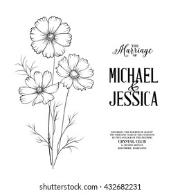 Marriage design template.