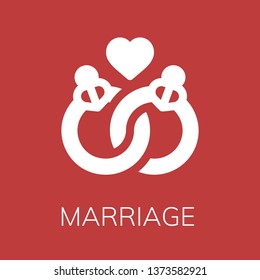  Marriage icon. Editable  Marriage icon for web or mobile.