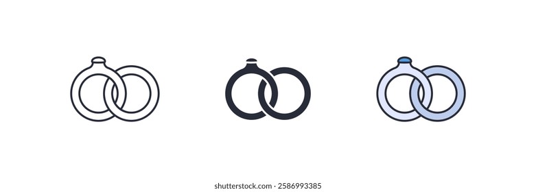 Marriage icon. Marriage Symbol sign for mobile concept and web design. Vector icon, Logo illustration, Vector graphics