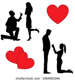 Marriage proposal background