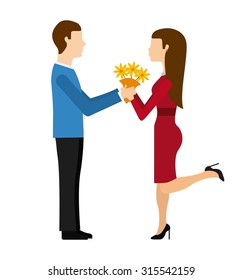 marriage proposal design, vector illustration eps10 graphic 