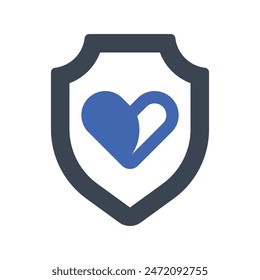 Icono de protección matrimonial, Vector Gráficos