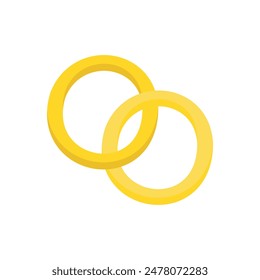 Marriage rings in cute style