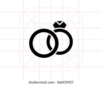 Marriage simple icon