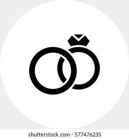 Marriage simple icon
