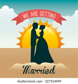 marriage vacations design, vector illustration eps10 graphic 