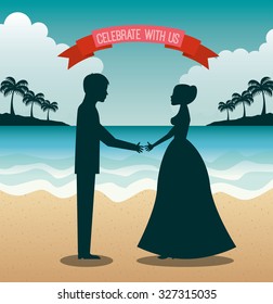 marriage vacations design, vector illustration eps10 graphic 