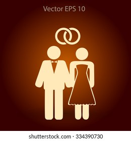 Marriage vector icon