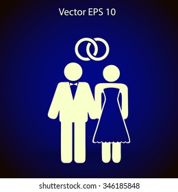 Marriage vector icon