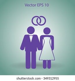 Marriage vector icon
