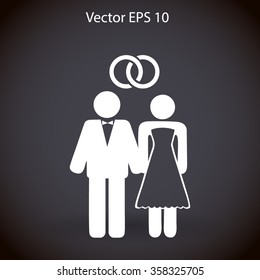 Marriage vector icon