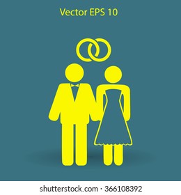Marriage vector icon