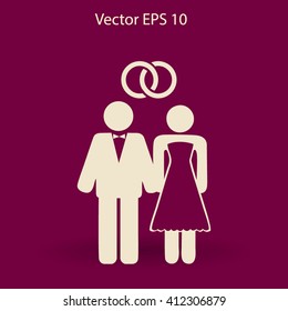 Marriage vector icon