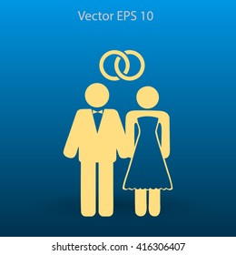 Marriage vector icon