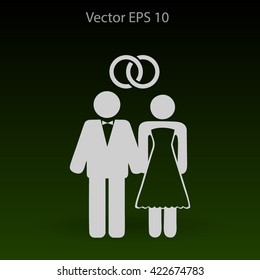 Marriage vector icon