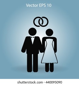 Marriage Vector Icon Stock Vector (Royalty Free) 440095090 | Shutterstock