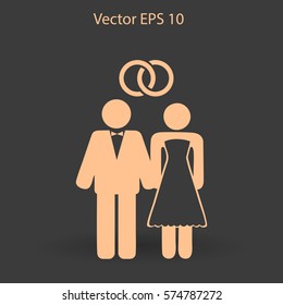 Marriage vector icon