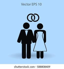 Marriage vector icon