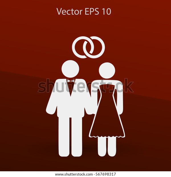 Marriage Vector Icon Stock Vector (Royalty Free) 567698317 | Shutterstock