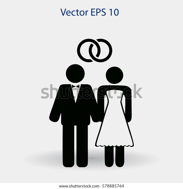 Marriage Vector Icon Stock Vector (Royalty Free) 578885764