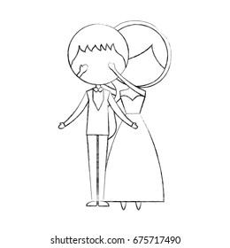 Married couple avatar characters