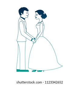 married couple dancing avatar character