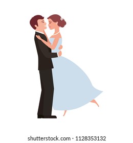married couple dancing avatar character