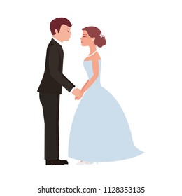 married couple dancing avatar character