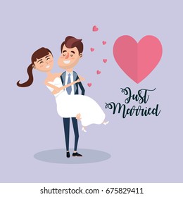 married couple with hearts a romantic celebration