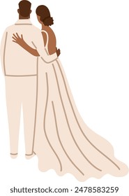 Married couple icon. Hand drawn doodle style vector illustration.