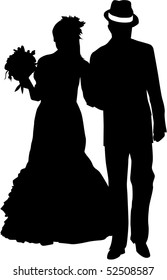 Married Couple - vector illustration