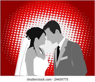 Married Couple,color - vector work