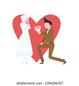 Married couples in beautiful clothes