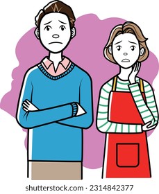 Married couples have anxiety and worries