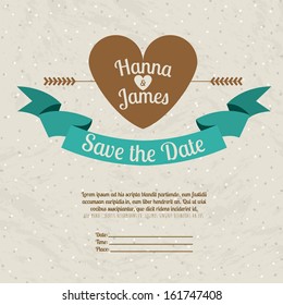 married design over beige  background vector illustration