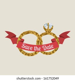 married design over beige  background vector illustration 