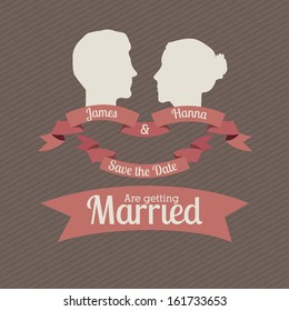 married design over gray  background vector illustration